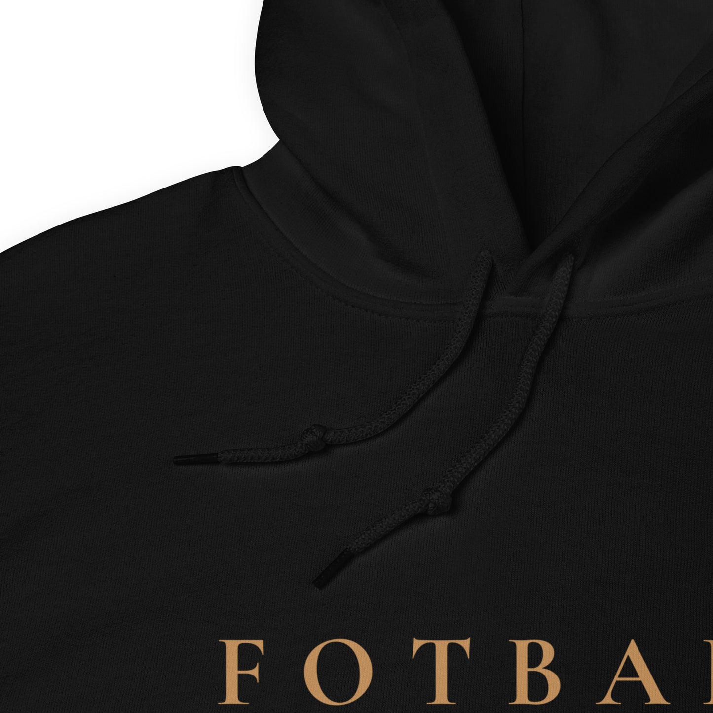 FOTBALL MOM HOODIE SVART MED GULD