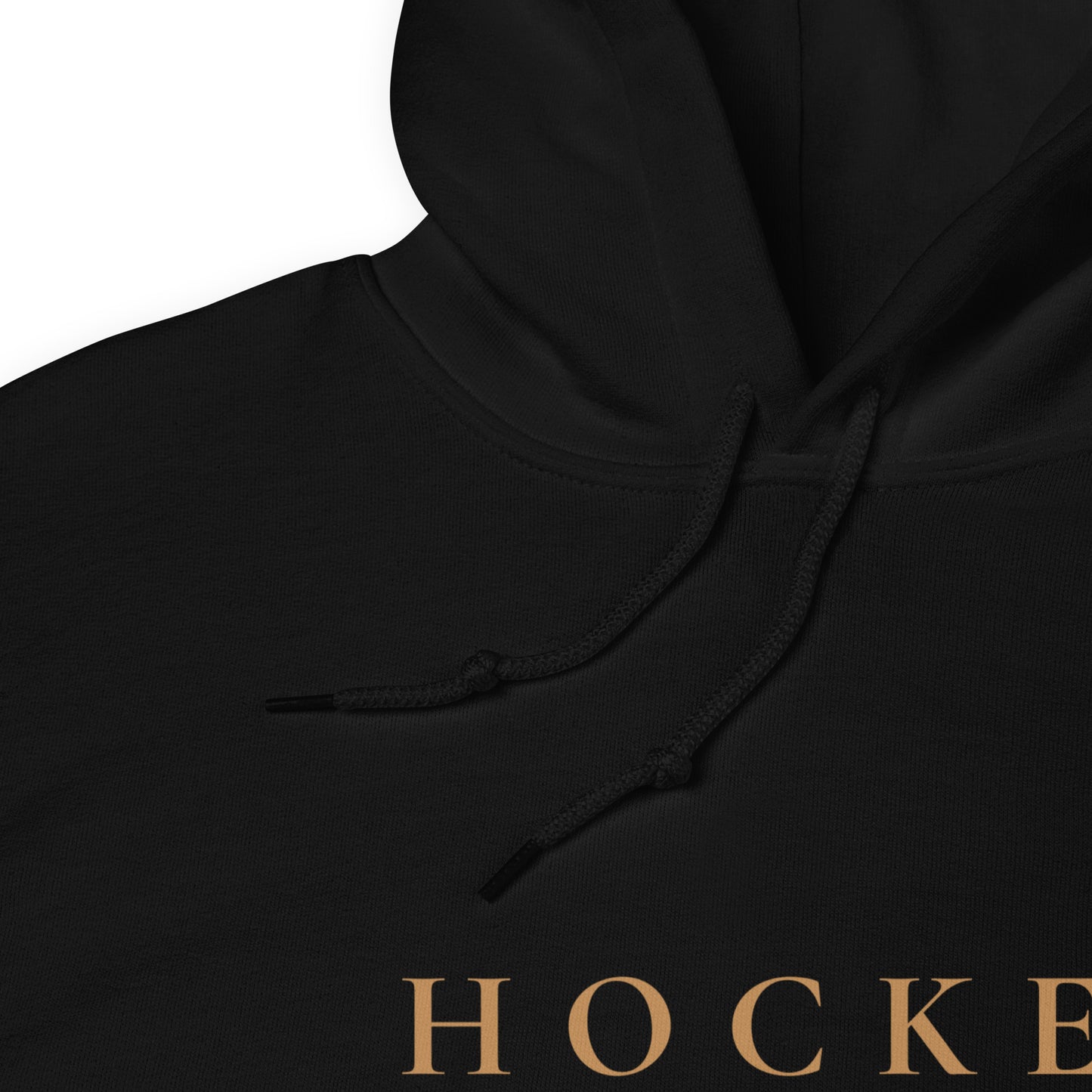 HOCKEY MOM HOODIE SVART MED GULD