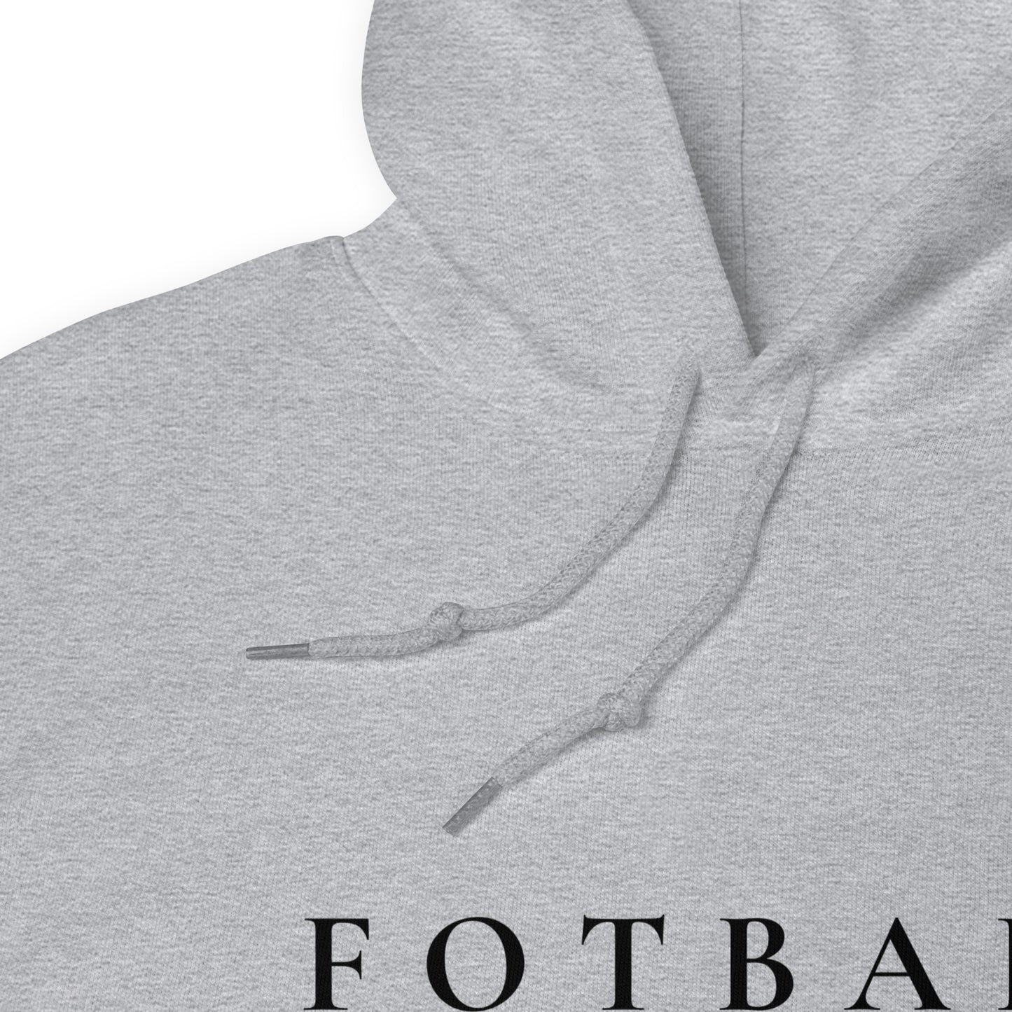 FOTBALL MOM HOODIE GRÅ MED SVART