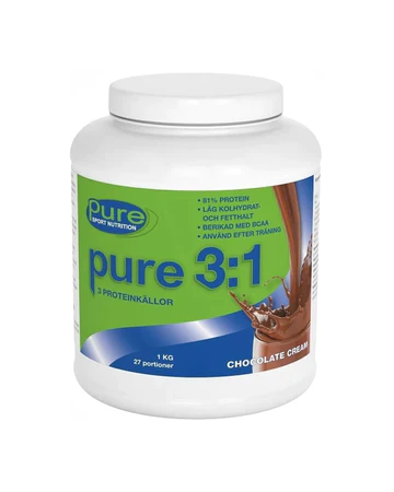 pure 3:1 Chocolate Cream (Blandprotein med de tre bästa proteinkällorna)