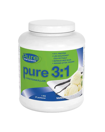 pure 3:1 Vanilla Ice Cream (Blandprotein med de tre bästa proteinkällorna)