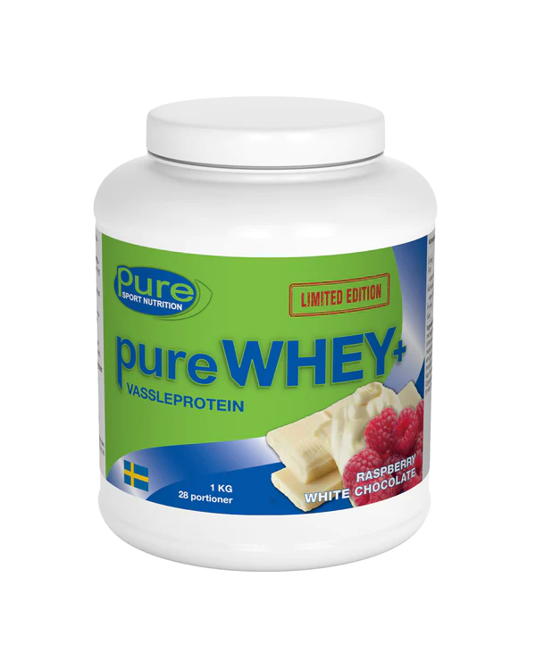 pure WHEY+ Raspberry White Chocolate