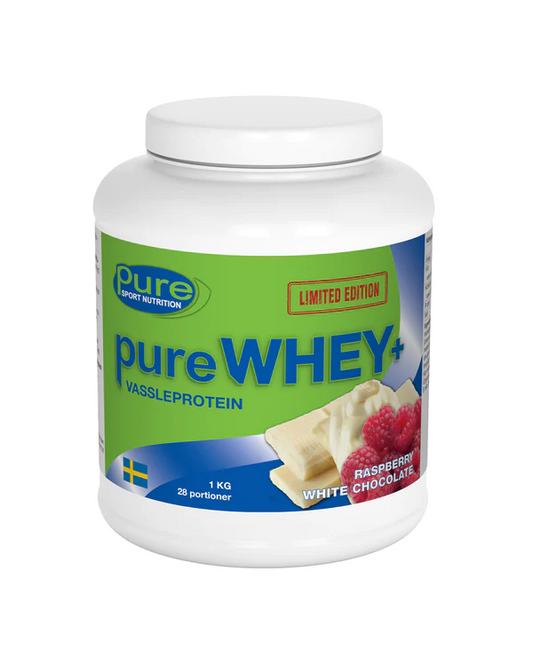 pure WHEY+ Raspberry White Chocolate