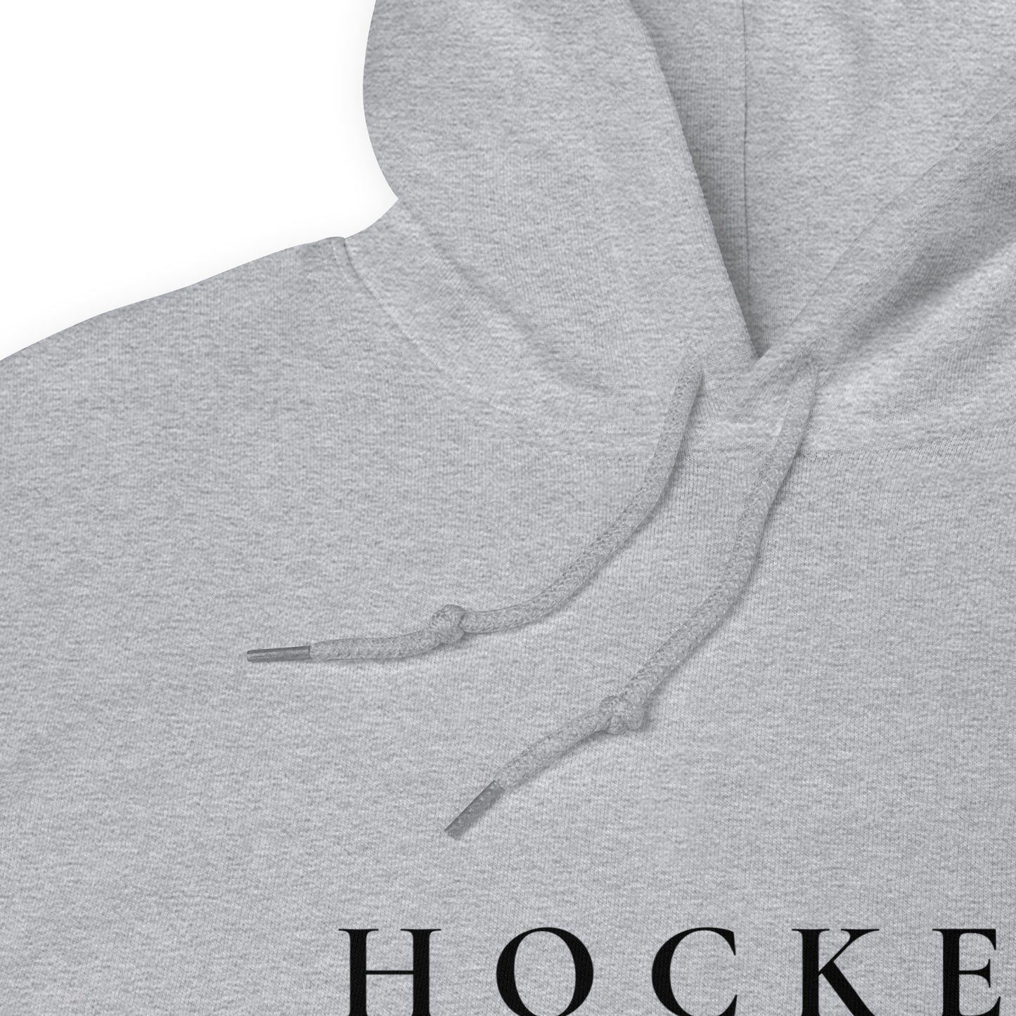 HOCKEY MOM HOODIE GRÅ MED SVART